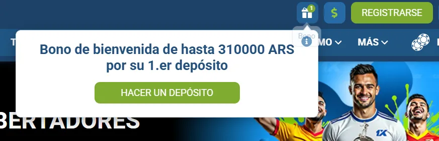 Cómo reclamar el bono con el código promocional 1xbet