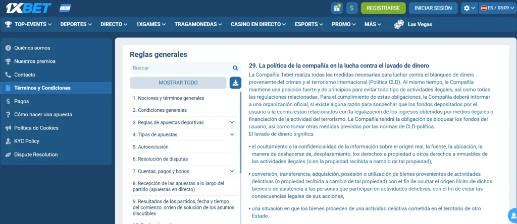 Error al instalar el APK de 1xBet