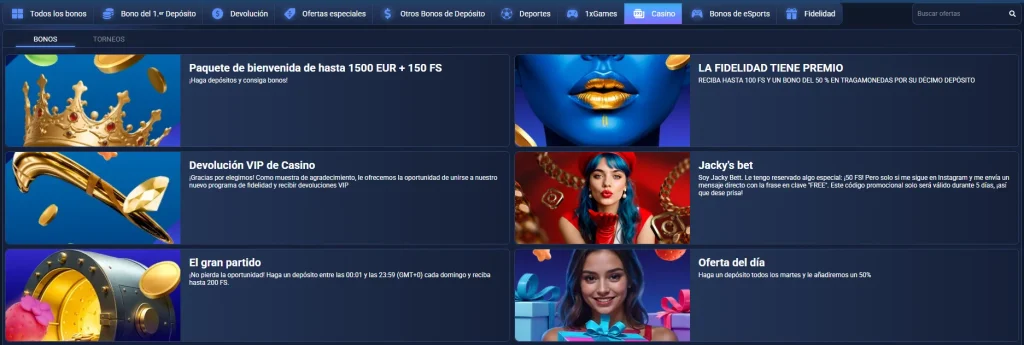 Bono para casino online